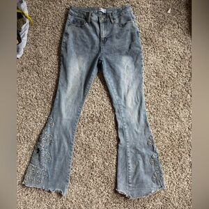 Bamboo Embroidered Women's Jeans